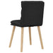 Scaune de sufragerie 6 buc. negru material textil - WALTI WALTI