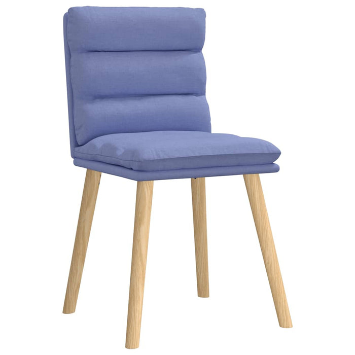 Scaune de sufragerie 6 buc țesătură Jeans Blue WALTI