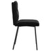 Scaune de sufragerie, 6 buc, negru, catifea - WALTI WALTI
