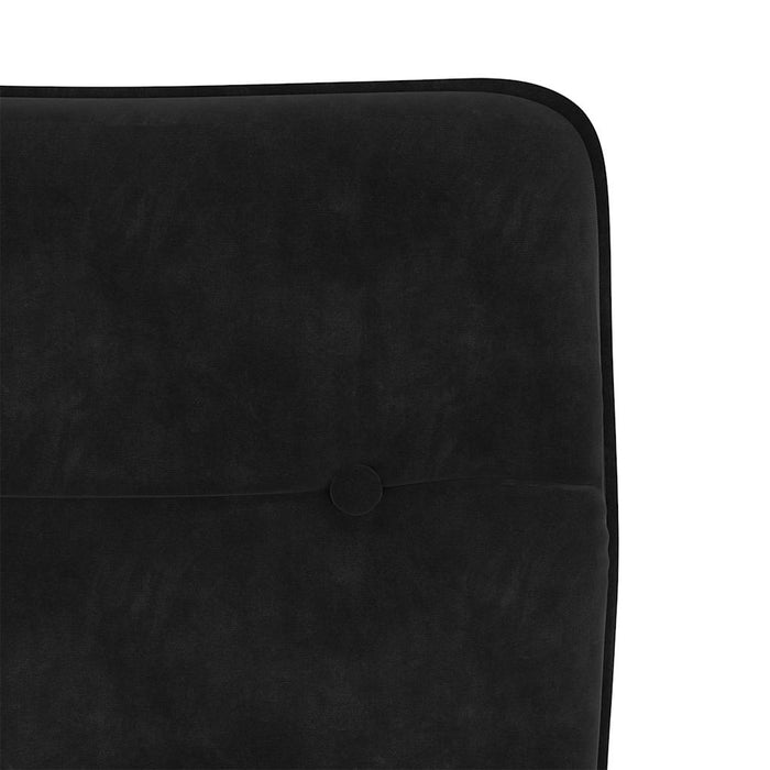 Scaune de sufragerie, 6 buc, negru, catifea - WALTI WALTI