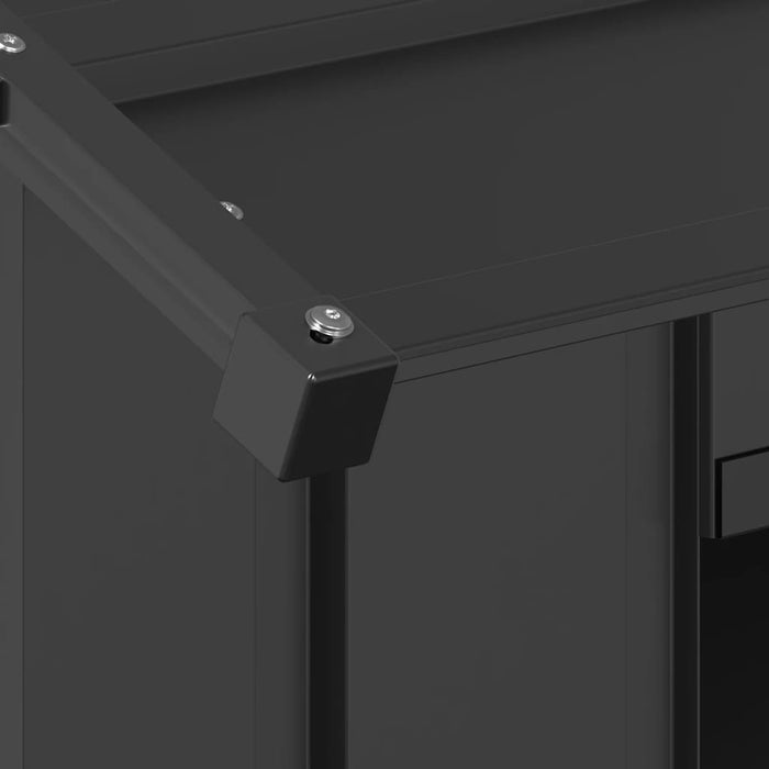 Casă pentru câini cu acoperiș 85x107x81 cm oțel galvanizat - WALTI WALTI