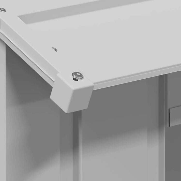 Casă pentru câini cu acoperiș 85x107x81 cm oțel galvanizat - WALTI WALTI