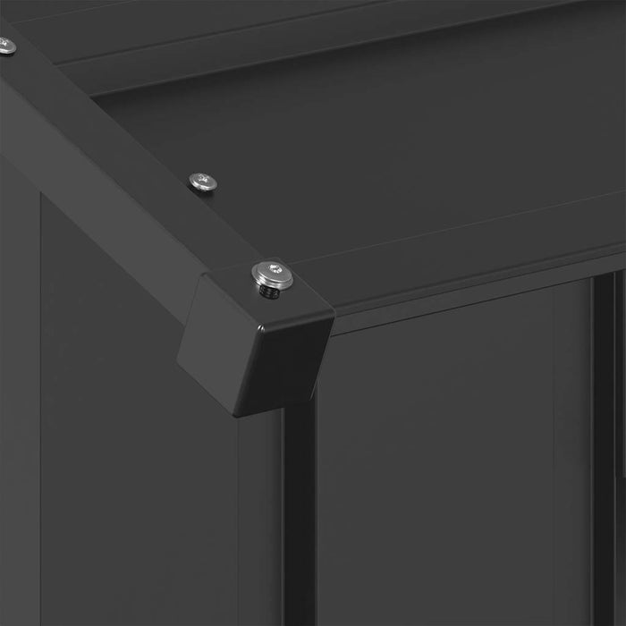 Casă pentru câini cu acoperiș 83x130x85 cm oțel galvanizat - WALTI WALTI