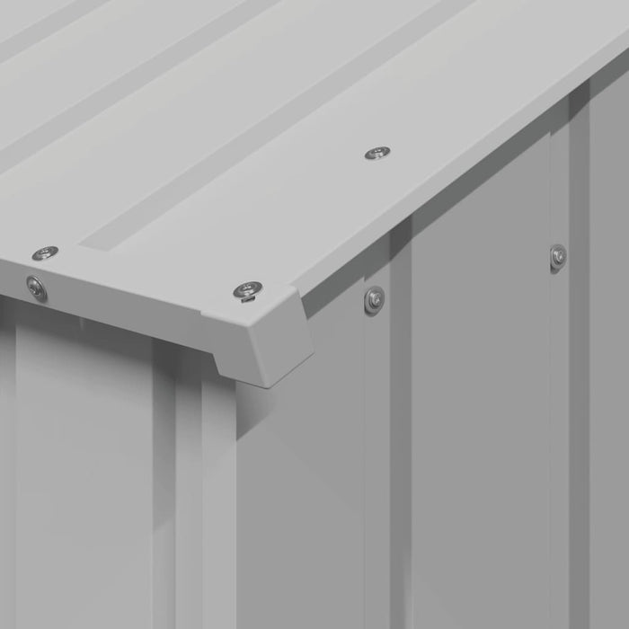 Casă pentru câini cu acoperiș 113x153x101 cm oțel galvanizat - WALTI WALTI