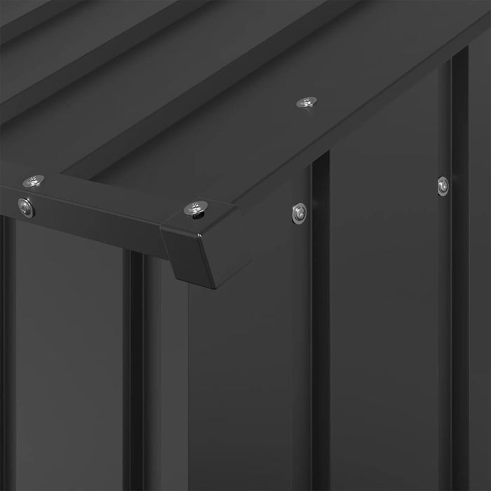 Casă pentru câini cu acoperiș 114x202x101 cm oțel galvanizat - WALTI WALTI