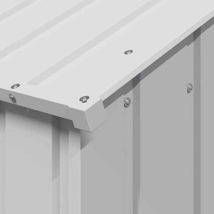 Casă pentru câini cu acoperiș 114x202x101 cm oțel galvanizat - WALTI WALTI