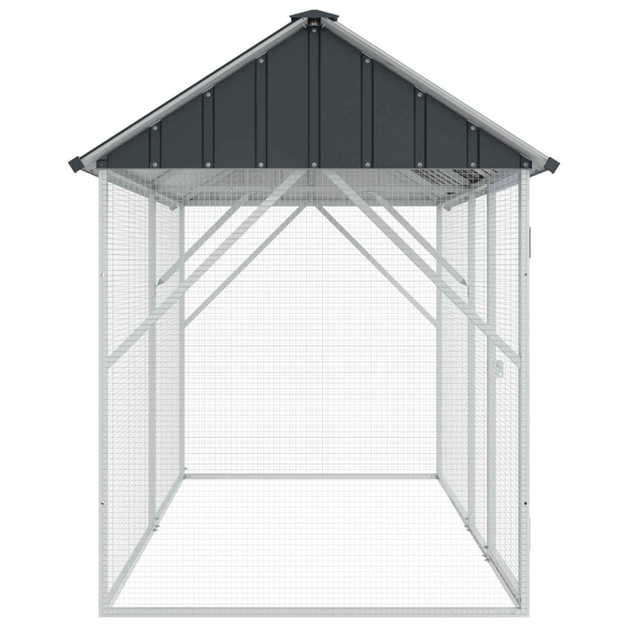 Cușcă pentru păsări Antracit 227 x 112 x 141 cm Oțel Galvanizat - WALTI WALTI