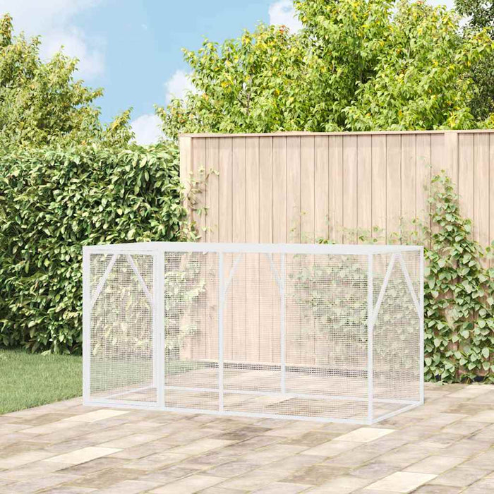 Volieră pentru Păsări Antracit - 102x208x108 cm, din oțel - WALTI WALTI