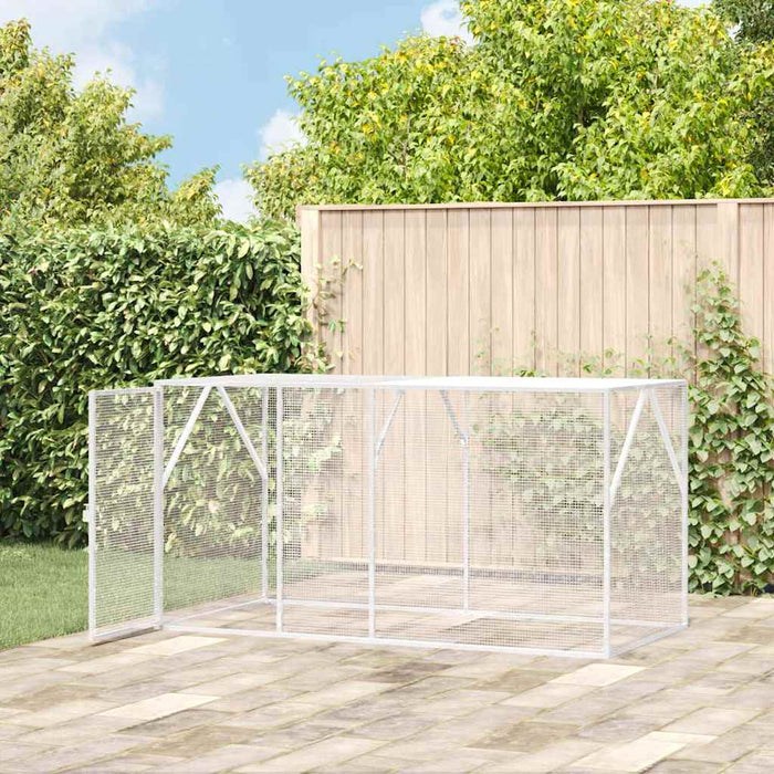 Volieră pentru Păsări Antracit - 102x208x108 cm, din oțel - WALTI WALTI