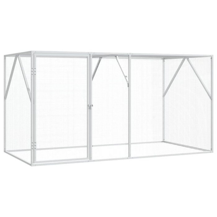 Volieră pentru Păsări Antracit - 102x208x108 cm, din oțel - WALTI WALTI