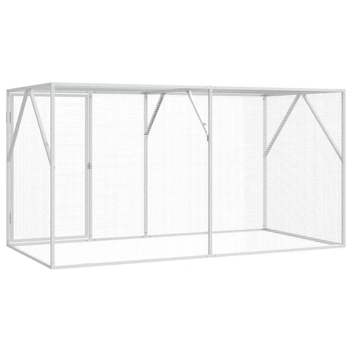 Volieră pentru Păsări Antracit - 102x208x108 cm, din oțel - WALTI WALTI