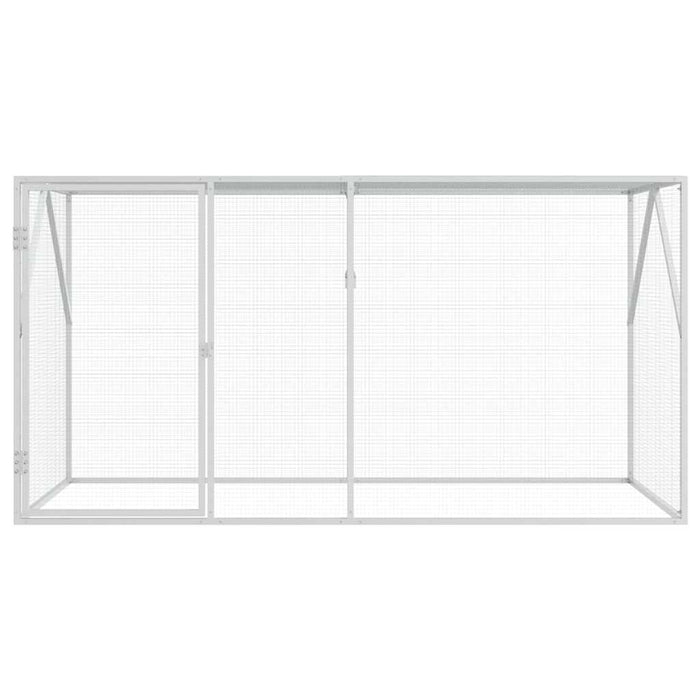 Volieră pentru Păsări Antracit - 102x208x108 cm, din oțel - WALTI WALTI