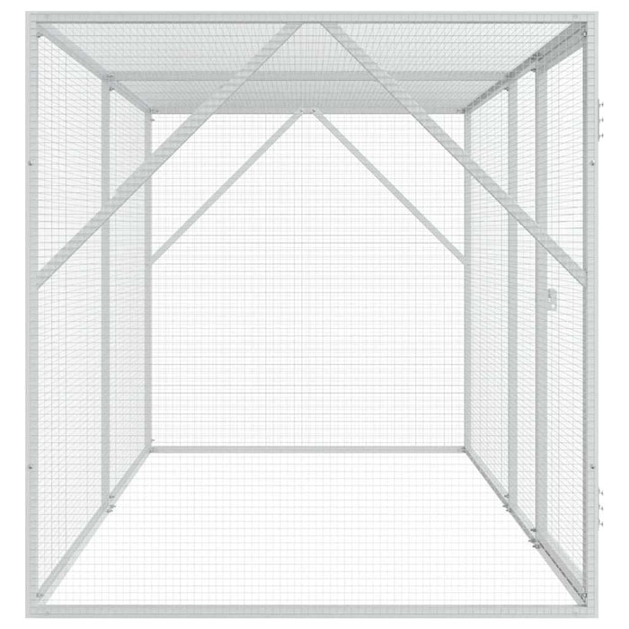 Volieră pentru Păsări Antracit - 102x208x108 cm, din oțel - WALTI WALTI