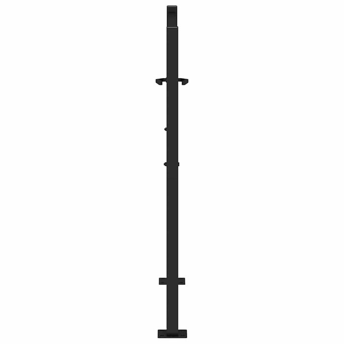 Poarta de gradina neagra 105x106 cm Design cu lumina din otel - WALTI WALTI