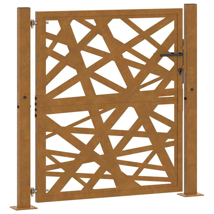 Poartă de grădină 100x100 cm, oțel rezistent la intemperii, design luminos - WALTI WALTI