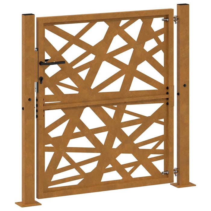 Poartă de grădină 100x100 cm, oțel rezistent la intemperii, design luminos - WALTI WALTI