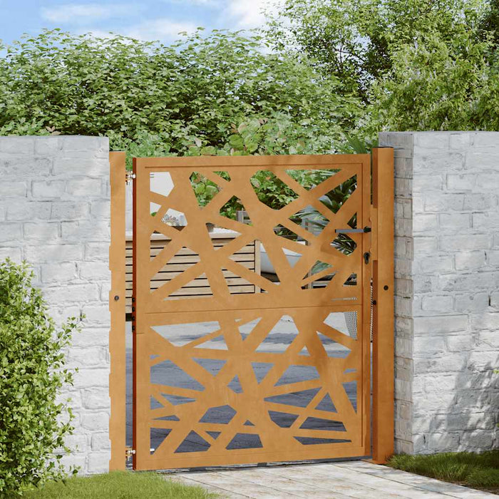 Poartă de grădină 100x100 cm, oțel rezistent la intemperii, design luminos - WALTI WALTI