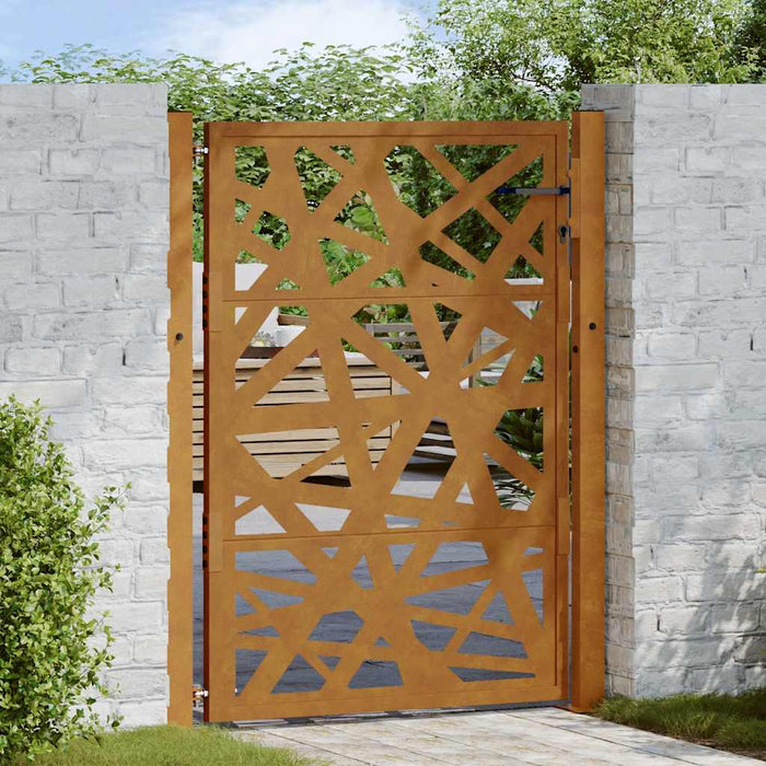Poartă de grădină 100x125 cm, oțel rezistent la intemperii, design luminos WALTI