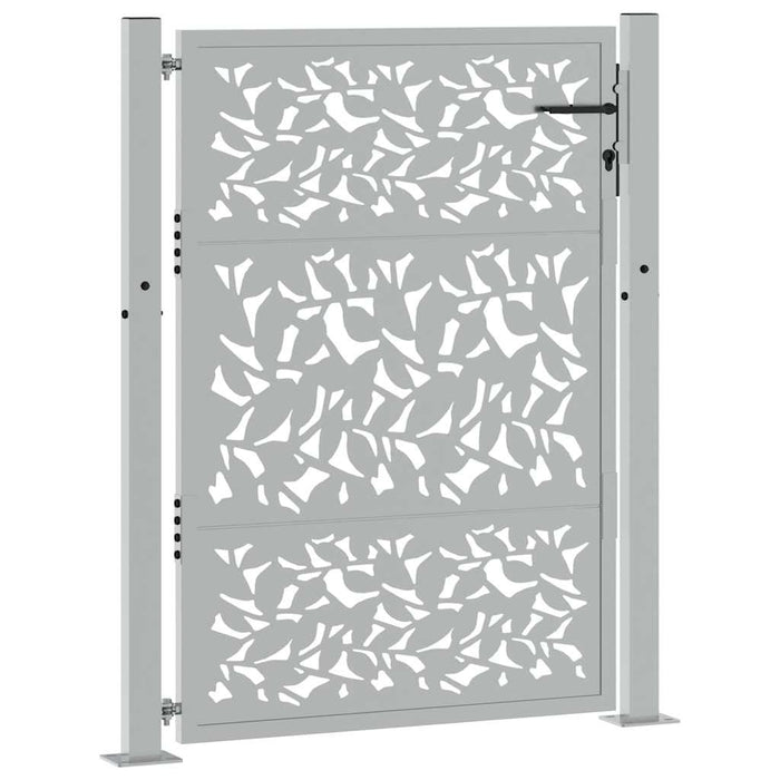 Poartă de grădină 100x125 cm, model frunze de oțel rezistente la intemperii WALTI