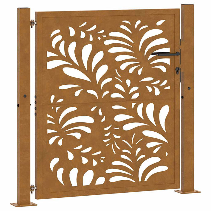 Poartă de grădină 100x100 cm, oțel rezistent la intemperii, model ondulat WALTI