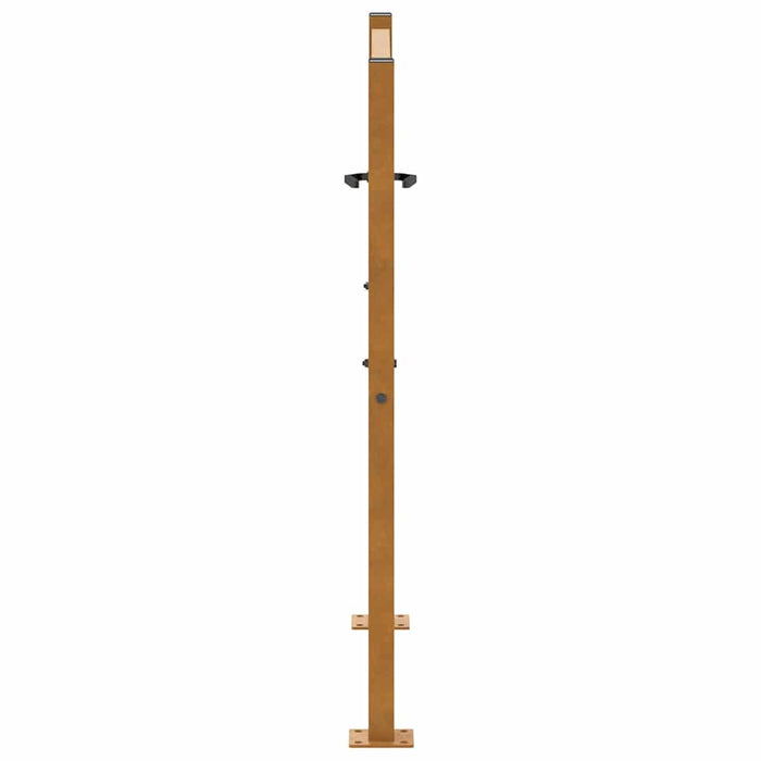 Poartă de grădină 100x100 cm, oțel rezistent la intemperii, model ondulat WALTI