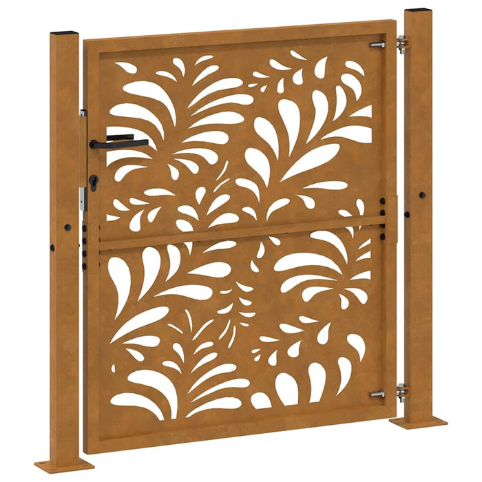 Poartă de grădină 100x100 cm, oțel rezistent la intemperii, model ondulat WALTI