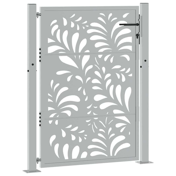 Poartă de grădină 100x125 cm, oțel rezistent la intemperii, model ondulat - WALTI WALTI