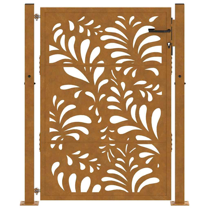 Poartă de grădină 100x125 cm, oțel rezistent la intemperii, model ondulat - WALTI WALTI