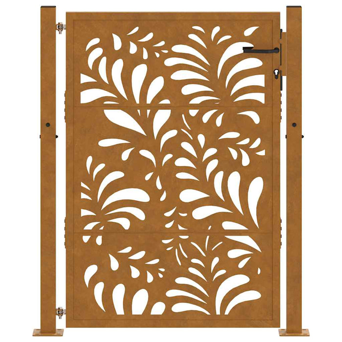 Poartă de grădină 100x150 cm, oțel rezistent la intemperii, model ondulat WALTI