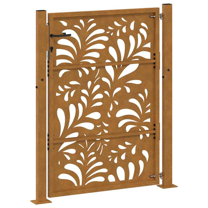 Poartă de grădină 100x150 cm, oțel rezistent la intemperii, model ondulat WALTI