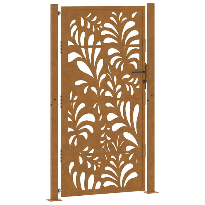 Poartă de grădină 100x200 cm, oțel rezistent la intemperii, model ondulat WALTI