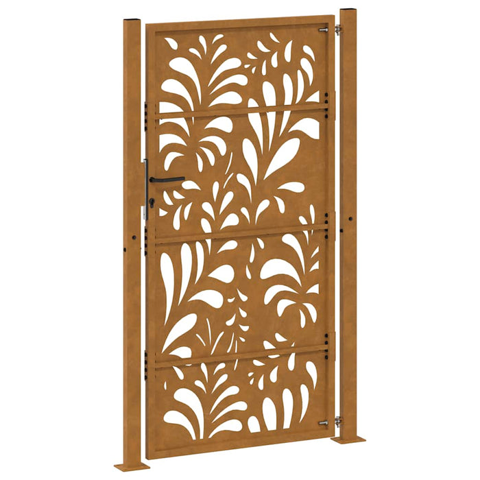 Poartă de grădină 100x200 cm, oțel rezistent la intemperii, model ondulat WALTI