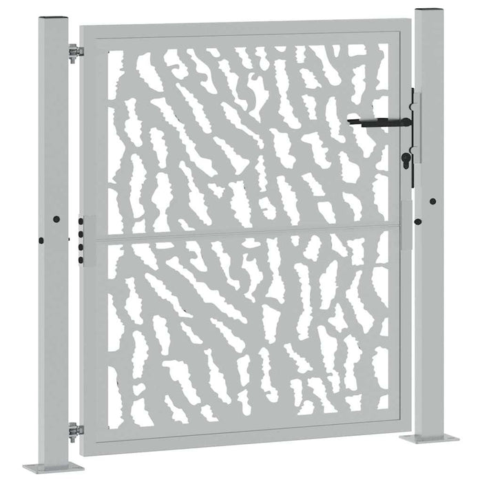 Poartă de grădină 100x100 cm, oțel rezistent la intemperii, model cu urme WALTI