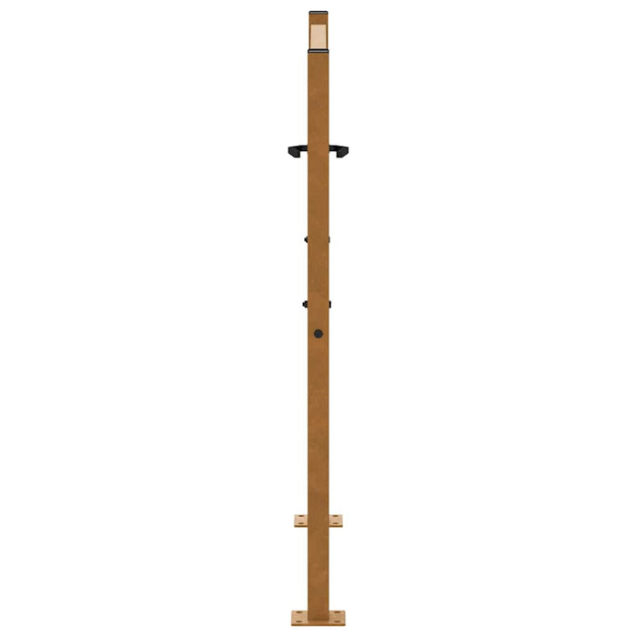 Poartă de grădină 100x100 cm, oțel rezistent la intemperii, model cu urme WALTI