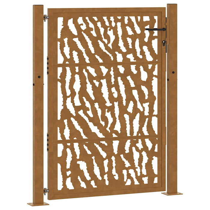 Poartă de grădină 100x125 cm, oțel rezistent la intemperii, model cu urme WALTI