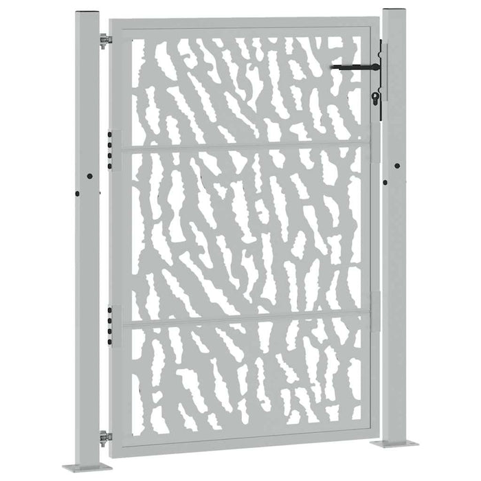 Poartă de grădină 100x125 cm, oțel rezistent la intemperii, model cu urme WALTI
