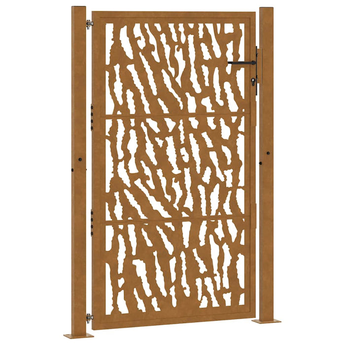 Poartă de grădină 100x150 cm, oțel rezistent la intemperii, model cu urme WALTI