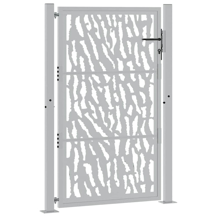 Poartă de grădină 100x150 cm, oțel rezistent la intemperii, model cu urme WALTI