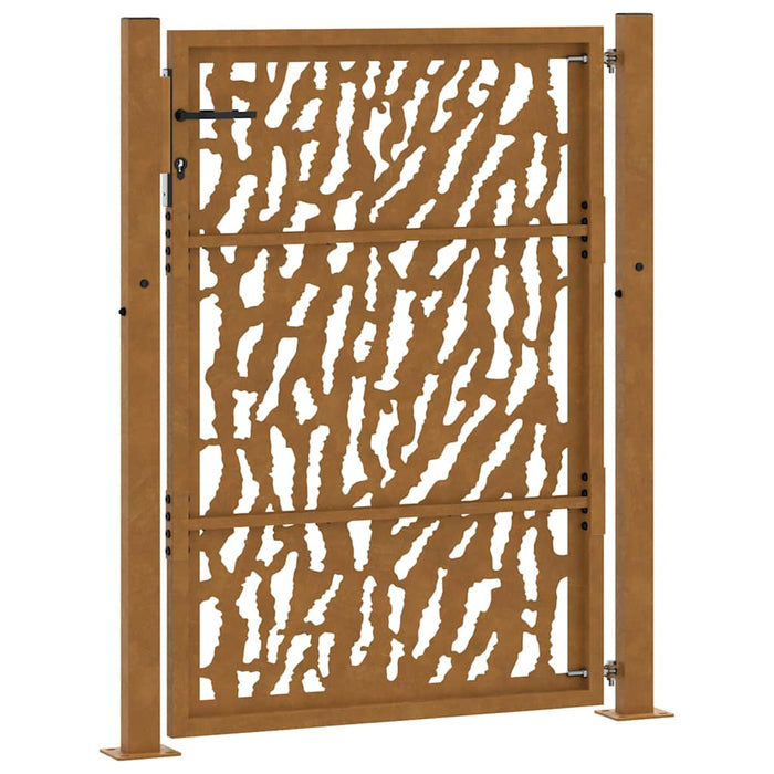 Poartă de grădină 100x150 cm, oțel rezistent la intemperii, model cu urme WALTI