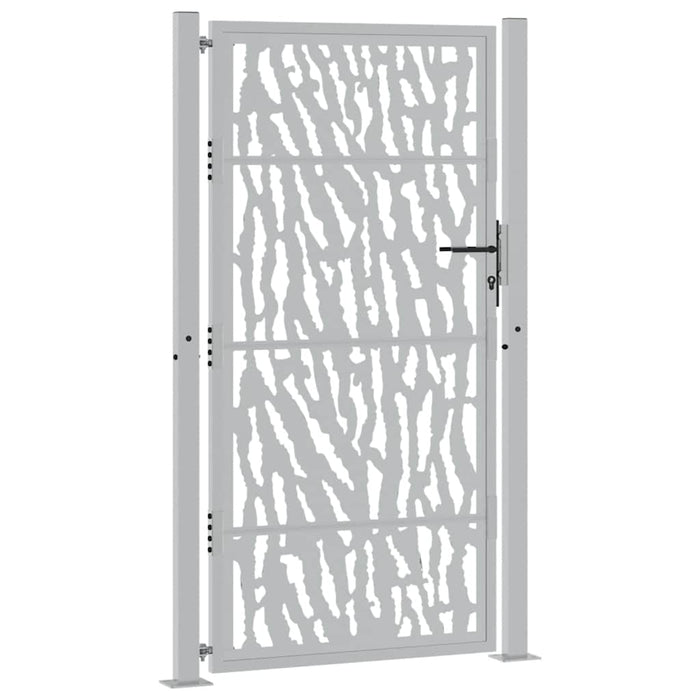 Poartă de grădină 100x175 cm, oțel rezistent la intemperii, model cu urme WALTI