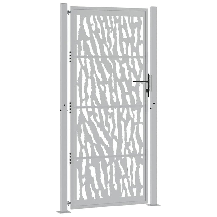 Poartă de grădină 100x200 cm, oțel rezistent la intemperii, model cu urme WALTI