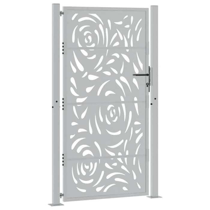 Poartă de grădină 100x175 cm, oțel rezistent la intemperii, design cu flacără WALTI