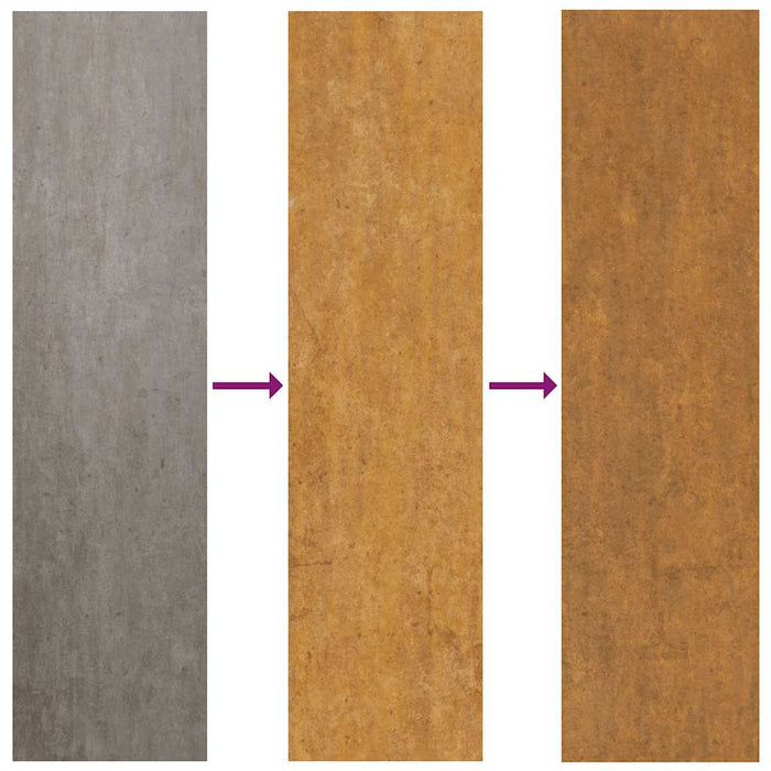 Poartă de grădină 100x175 cm, oțel rezistent la intemperii, design cu flacără WALTI
