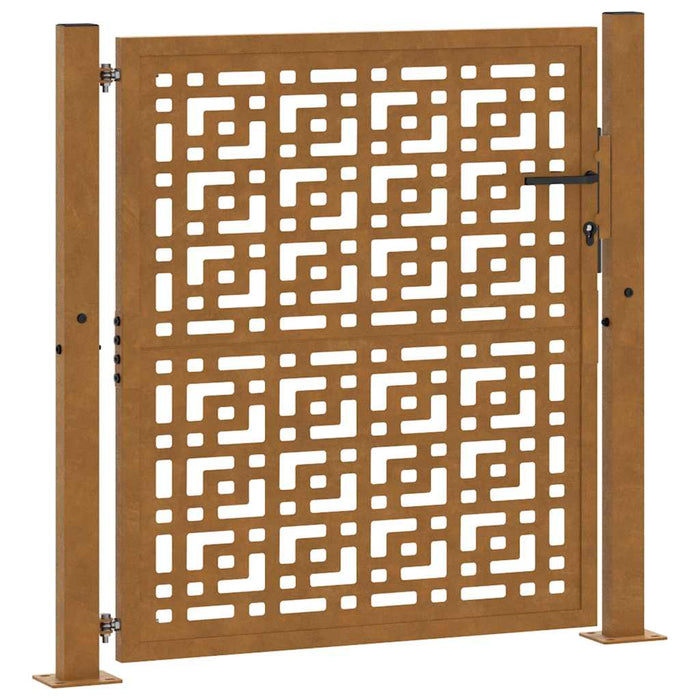 Poartă de grădină 100x100 cm, oțel rezistent la intemperii, model cruce WALTI