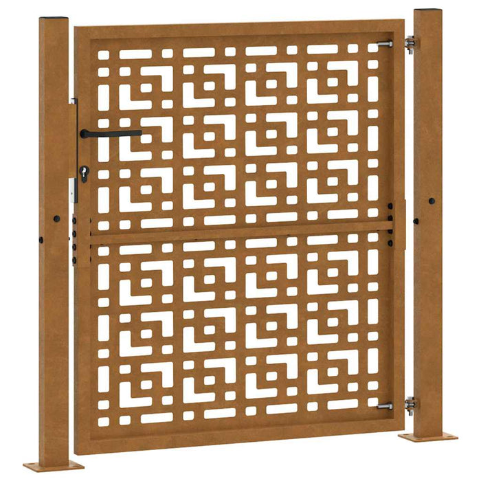 Poartă de grădină 100x100 cm, oțel rezistent la intemperii, model cruce WALTI