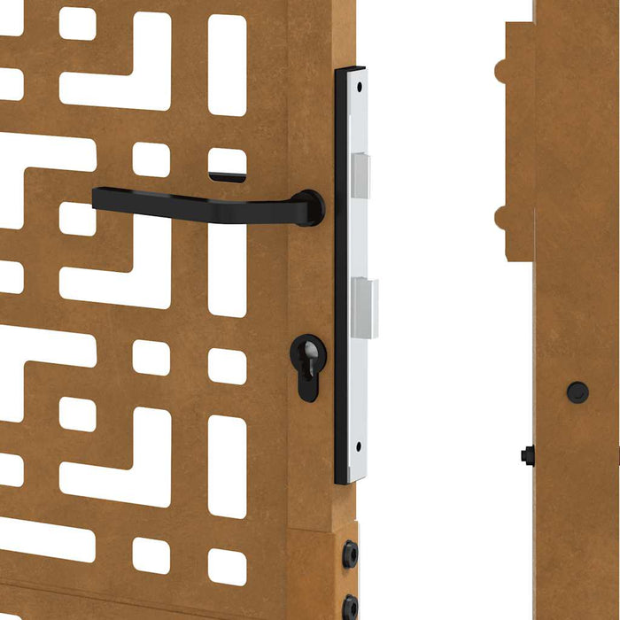 Poartă de grădină 100x100 cm, oțel rezistent la intemperii, model cruce WALTI