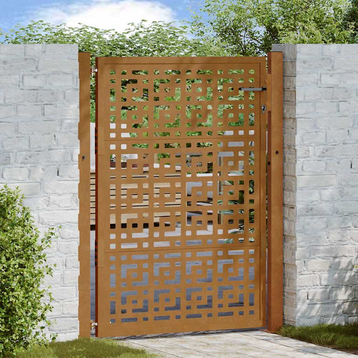 Poartă de grădină 100x125 cm, oțel rezistent la intemperii, model cruce WALTI