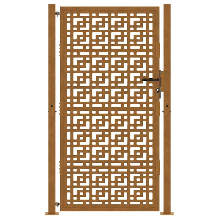 Poartă de grădină 100x200 cm, oțel rezistent la intemperii, model cruce WALTI