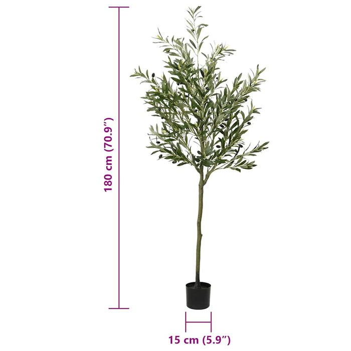 Măslin artificial 700 de frunze 180 cm verde - WALTI WALTI