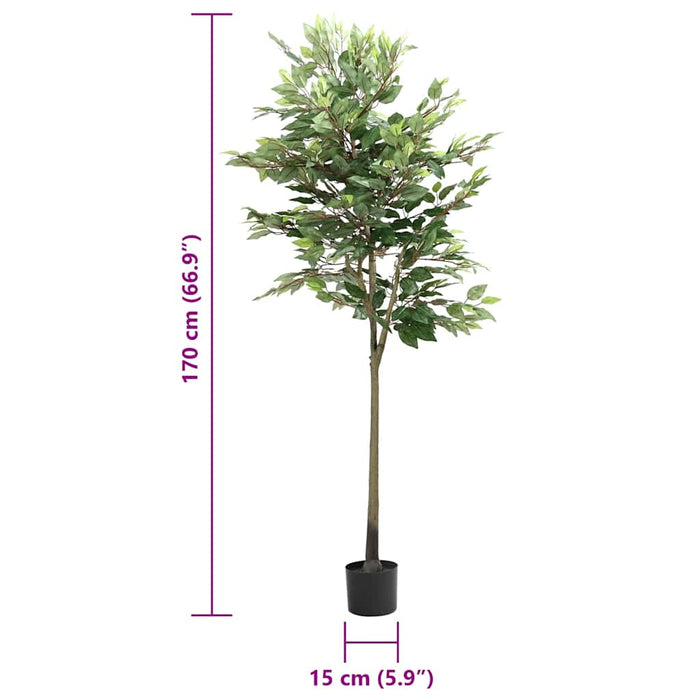 Ficus artificial 756 frunze 170 cm verde - WALTI WALTI